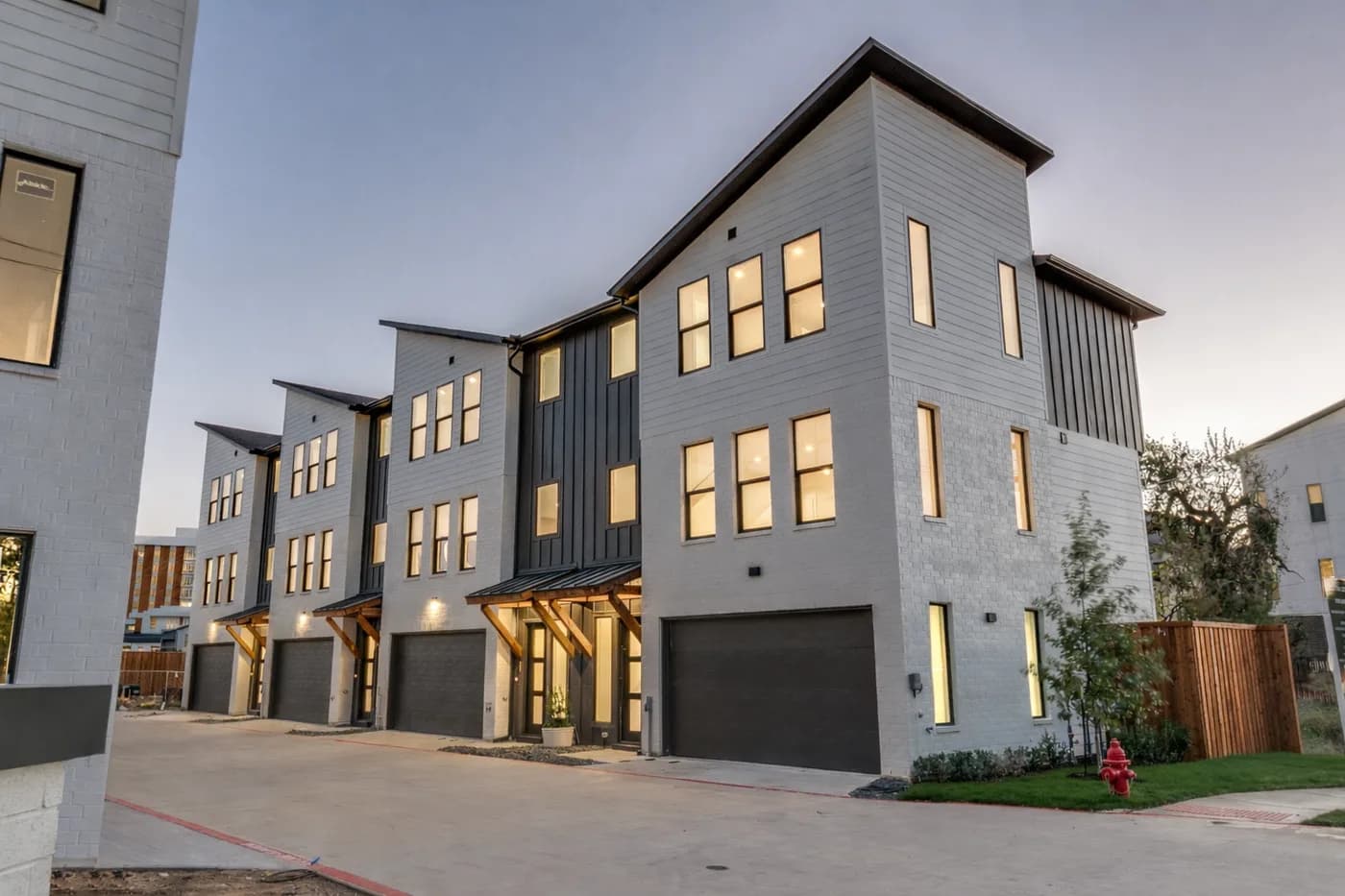 Clifton Court exterior at dusk