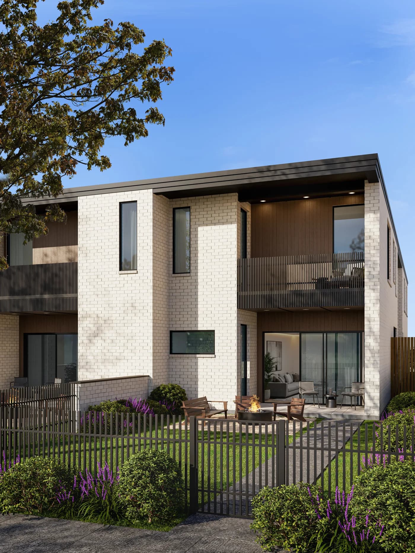 Glencoe Park Residences at dusk